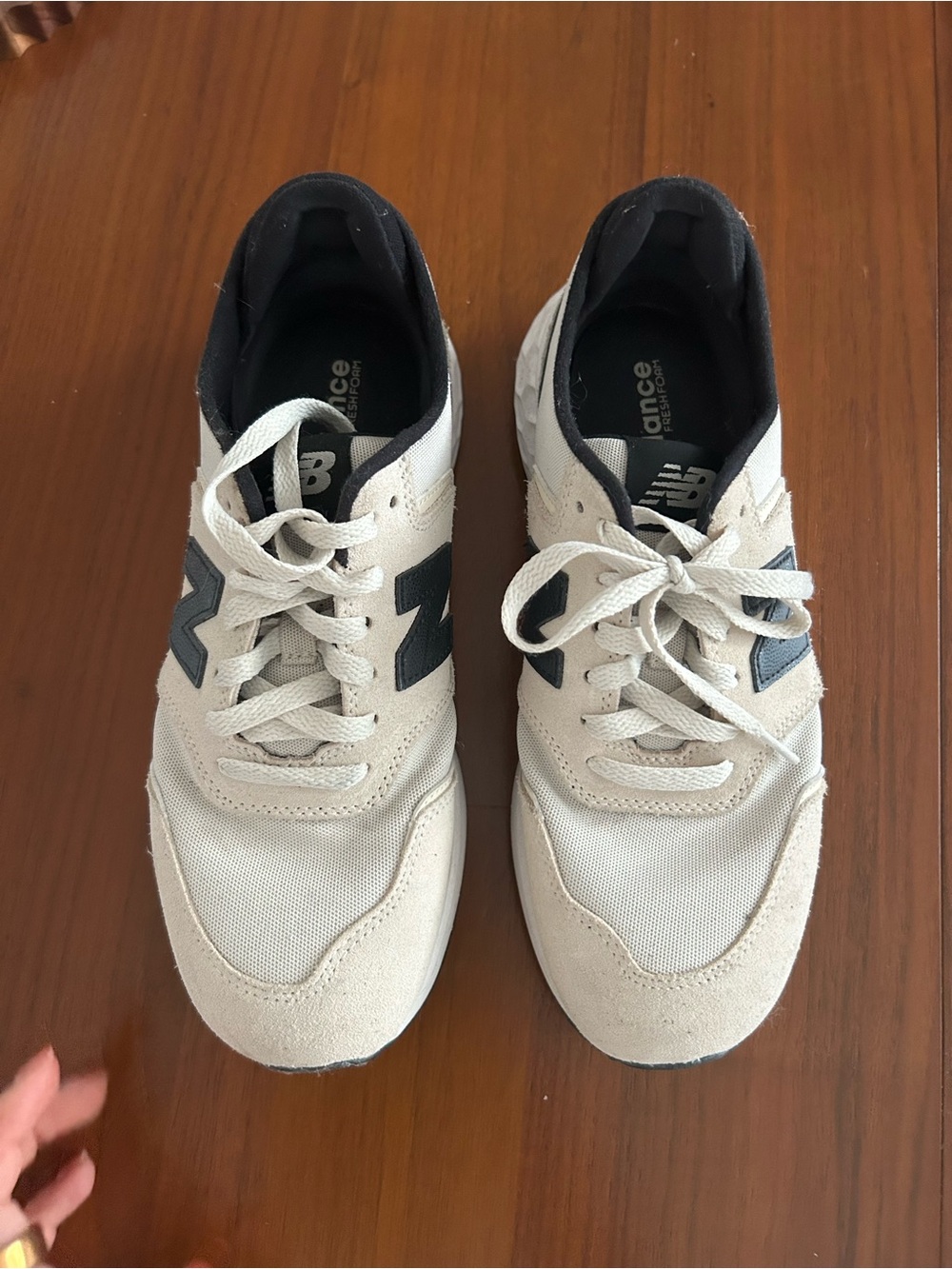 New Balance Fresh Foam X70 Leopard Tan & Blue Sneakers - Picture 3 of 8